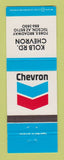 Matchbook Cover - Chevron oil gas Kolb Road Tucson AZ