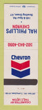 Matchbook Cover - Chevron oil gas Hal Phillips Bowling Green KY