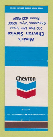 Matchbook Cover - Chevron oil gas Mesic's Cheyenne WY