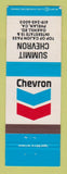 Matchbook Cover - Chevron oil gas Summit Phelan CA