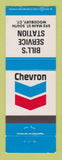 Matchbook Cover - Chevron oil gas Bill's Woodbury CT
