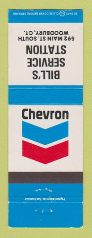 Matchbook Cover - Chevron oil gas Bill's Woodbury CT