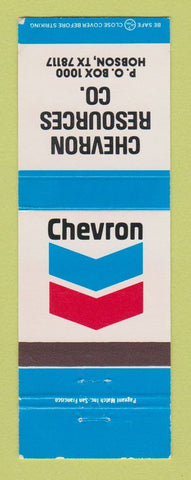 Matchbook Cover - Chevron oil gas Resources Company Hobson TX