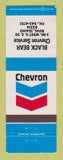 Matchbook Cover - Chevron oil gas Black Bear Buhl ID