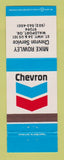 Matchbook Cover - Chevron oil gas Mike Rowley Waldport OR