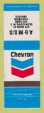 Matchbook Cover - Chevron oil gas A&M Glen Cove NY