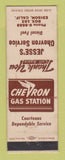Matchbook Cover - Chevron oil gas Jesse's Edison CA WEAR LAMINATED
