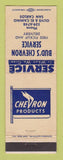 Matchbook Cover - Chevron oil gas Bud's San Carlos CA
