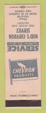 Matchbook Cover - Chevron oil gas Bud's San Carlos CA