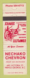 Matchbook Cover - Chevron oil gas Nechako Prince George BC WEAR