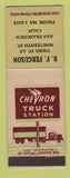 Matchbook Cover - Chevron oil gas RF Ferguson San Francisco CA LAMINATED