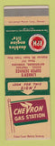 Matchbook Cover - Chevron oil gas Linker's Gothenburg NE low phone # RPM