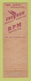 Matchbook Cover - Chevron oil gas Linker's Gothenburg NE low phone # RPM