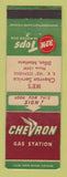 Matchbook Cover - Chevron oil gas Ike's Dillon MT LAMINATED