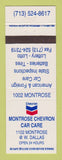 Matchbook Cover - Chevron oil gas Montrose Houston TX