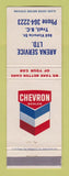 Matchbook Cover - Chevron oil gas Arena Service Trail BC WEAR