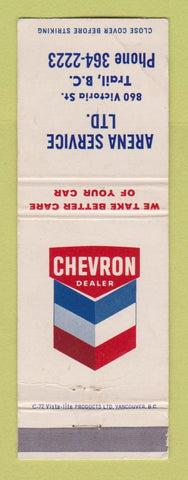 Matchbook Cover - Chevron oil gas Arena Service Trail BC WEAR