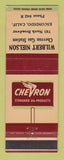 Matchbook Cover - Chevron oil gas Wilbert Nielson Escondido CA
