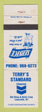 Matchbook Cover - Chevron oil gas Terry's Louisville KY WEAR