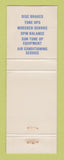 Matchbook Cover - Chevron oil gas Terry's Louisville KY WEAR