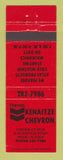 Matchbook Cover - Chevron oil gas Kenaitze Kenai AK DARK ORANGE