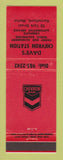 Matchbook Cover - Chevron oil gas Dave's Kennebunk ME RED