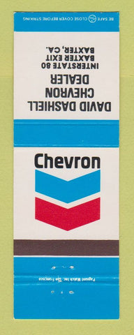 Matchbook Cover - Chevron oil gas David Dashiell Baxter CA