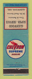 Matchbook Cover - Chevron oil gas Glenwood OR WEAR LAMINATED