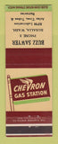 Matchbook Cover - Chevron oil gas Buzz Sawyer Rosalia WA low phone #