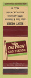 Matchbook Cover - Chevron oil gas Reiny Weber Ritzville WA low phone #