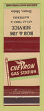Matchbook Cover - Chevron oil gas Bob & Jim Deary ID