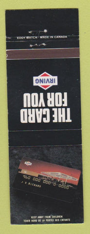 Matchbook Cover - Irving oil gas Credit Card