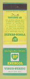 Matchbook Cover - BP oil gas Visco Static UK England WEAR