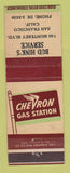 Matchbook Cover - Chevron oil gas Bud Hink's Service San Francisco CA