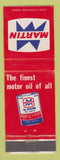 Matchbook Cover - Martin oil gas WORN