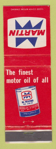 Matchbook Cover - Martin oil gas WORN