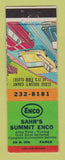 Matchbook Cover - Enco oil gas Sahr's Fargo ND LAMINATED