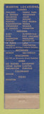 Matchbook Cover - Martin oil gas Giraffe WEAR
