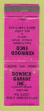 Matchbook Cover - Enco oil gas Downer Garage Kenwood WEAR
