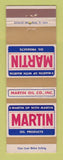 Matchbook Cover - Martin oil gas  WEAR