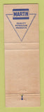 Matchbook Cover - Martin oil gas  WEAR