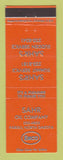 Matchbook Cover - Enco oil gas Sahr Fargo ND ORANGE