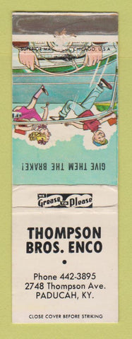 Matchbook Cover - Enco oil gas Thompson Bros Paducah KY WEAR