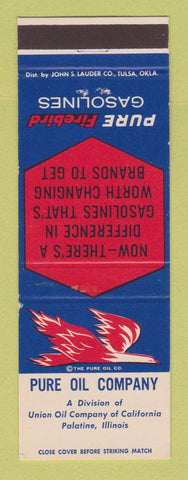 Matchbook Cover - Pure oil gas Palatine IL #1
