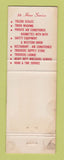 Matchbook Cover - Pure oil gas Florence KY Burns Brothers