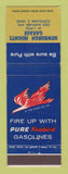 Matchbook Cover - Pure oil gas Newburgh