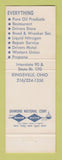 Matchbook Cover - Pure oil gas Kingsville Truck Stop OH
