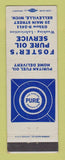 Matchbook Cover - Pure oil gas Foster's Belleville MI