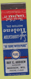 Matchbook Cover - Pure oil gas Ray Andrew Madison WI