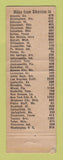 Matchbook Cover - Zephyr oil gas A&B Sikeston MO